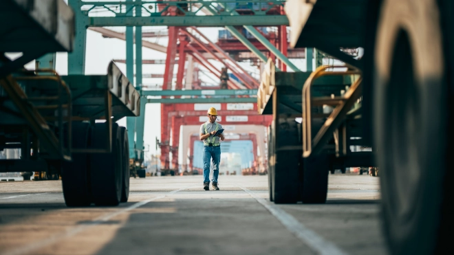 worker in logistic area
